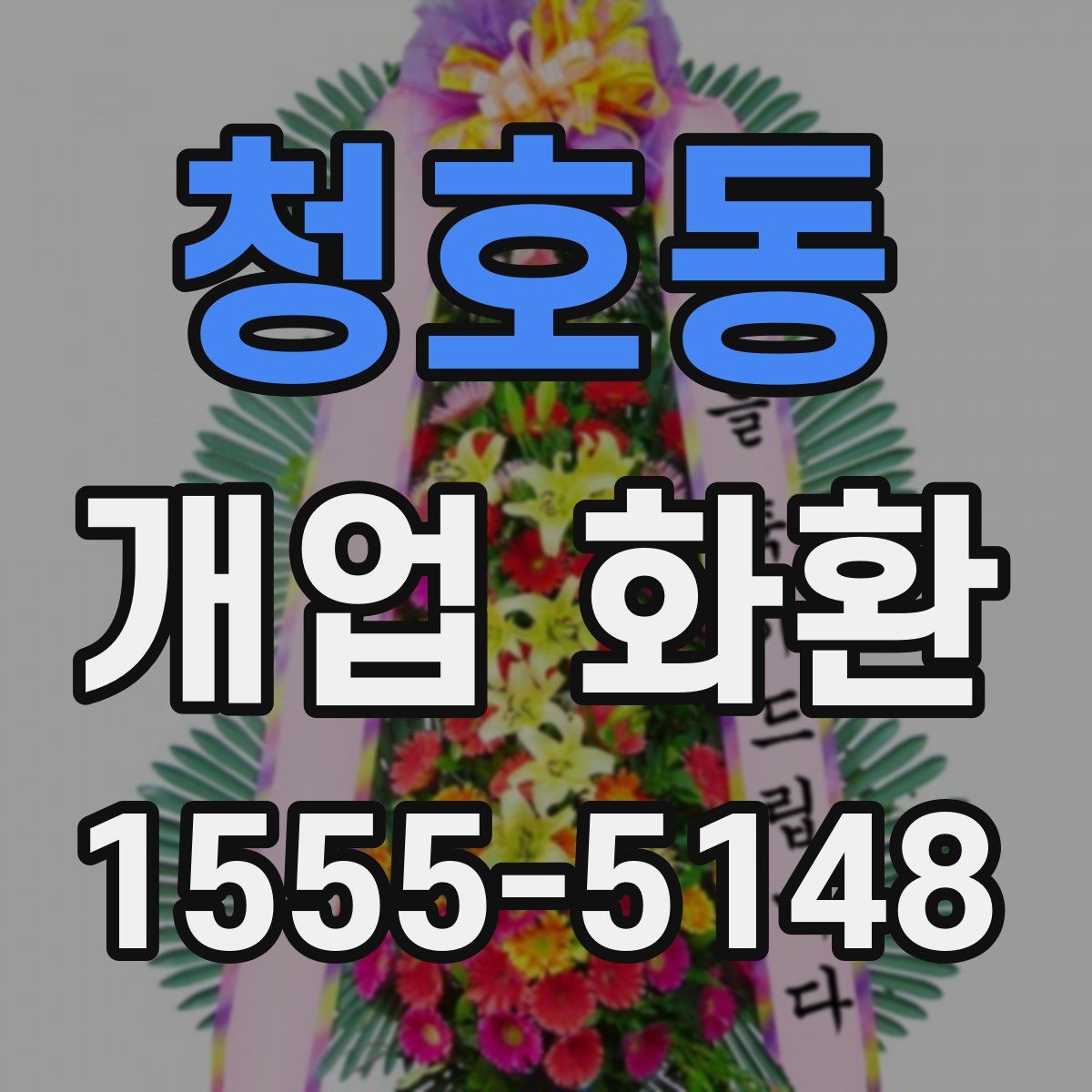 청호동 개업 화환