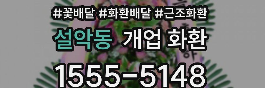 설악동 개업 화환