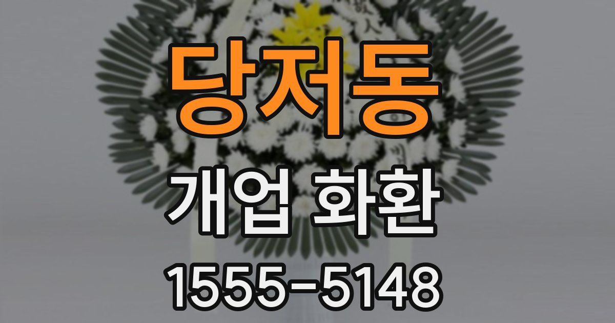 당저동 개업 화환