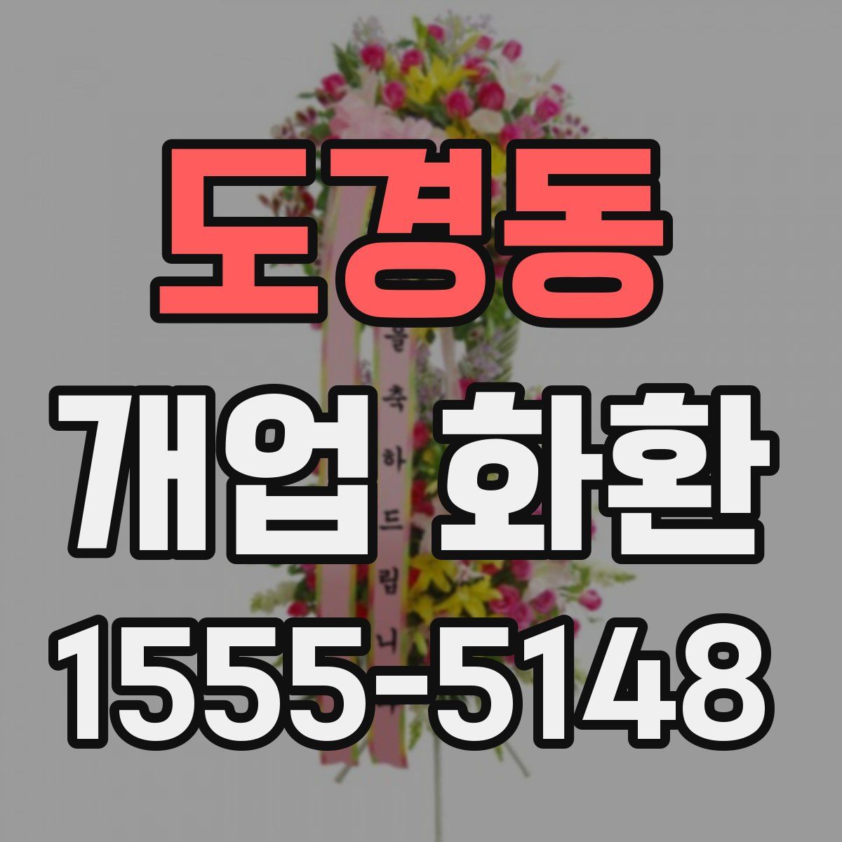 도경동 개업 화환