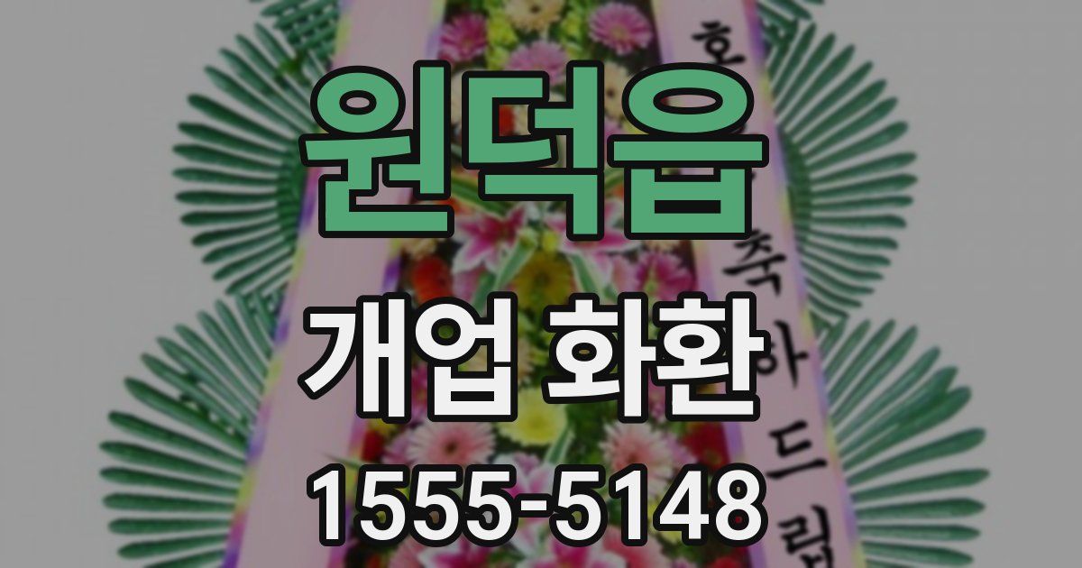 원덕읍 개업 화환