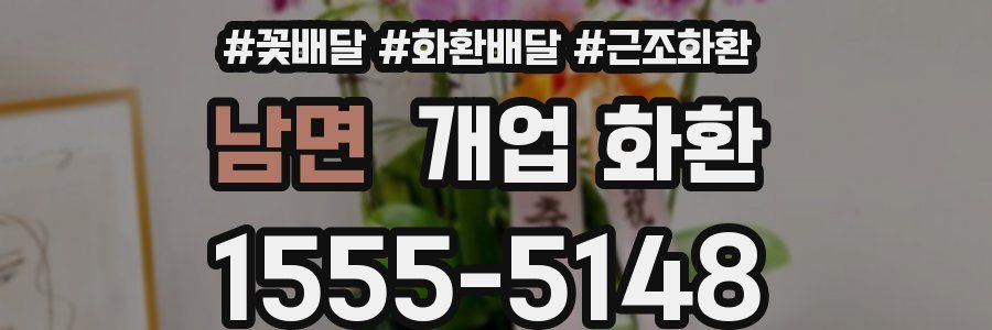 남면 개업 화환