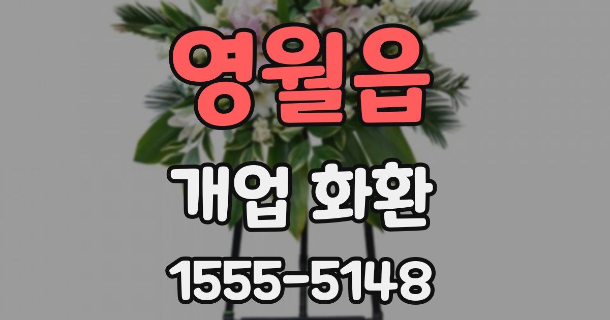 영월읍 개업 화환