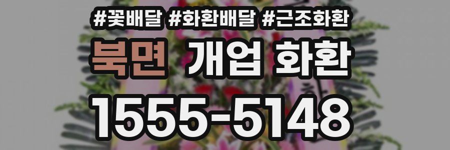북면 개업 화환