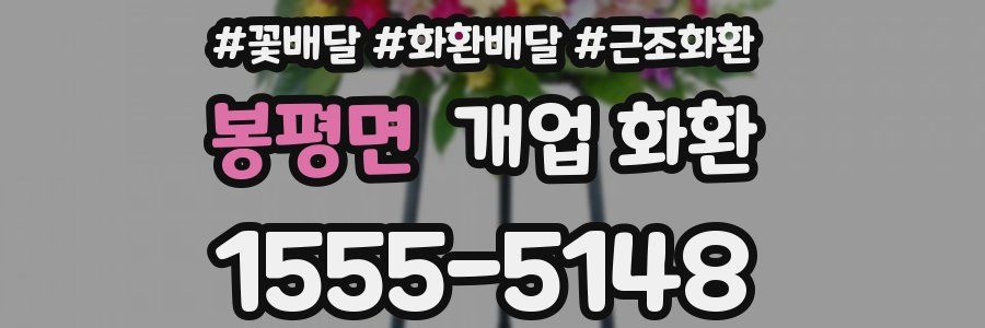 봉평면 개업 화환