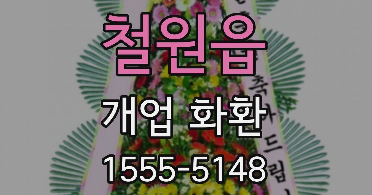 철원읍 개업 화환