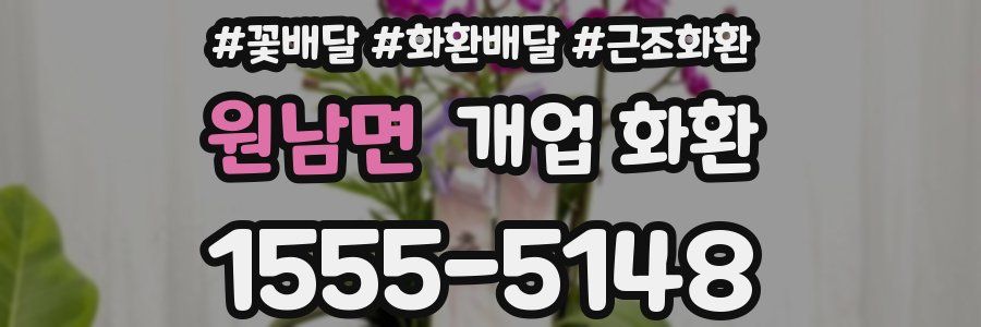 원남면 개업 화환