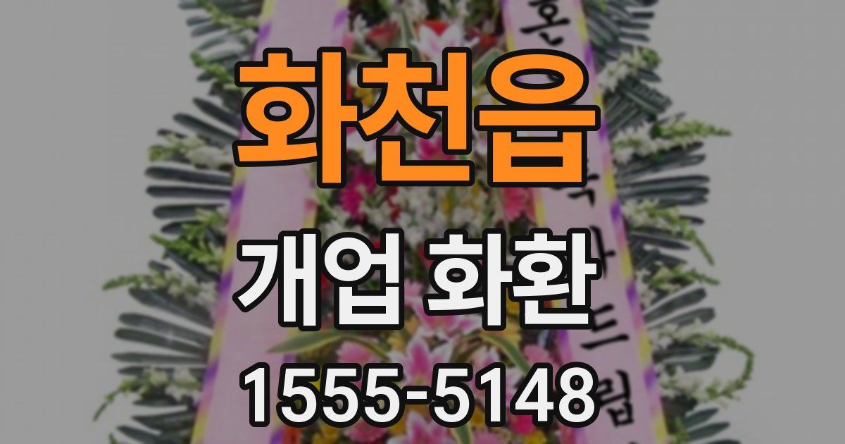 화천읍 개업 화환