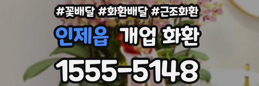 인제읍 개업 화환