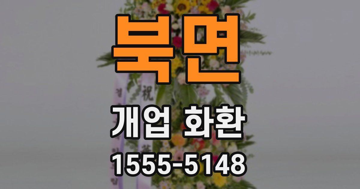 북면 개업 화환