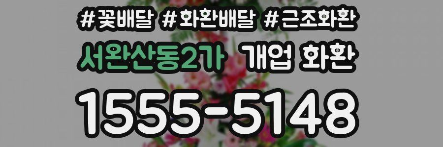 서완산동2가 개업 화환