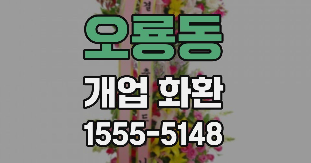 오룡동 개업 화환