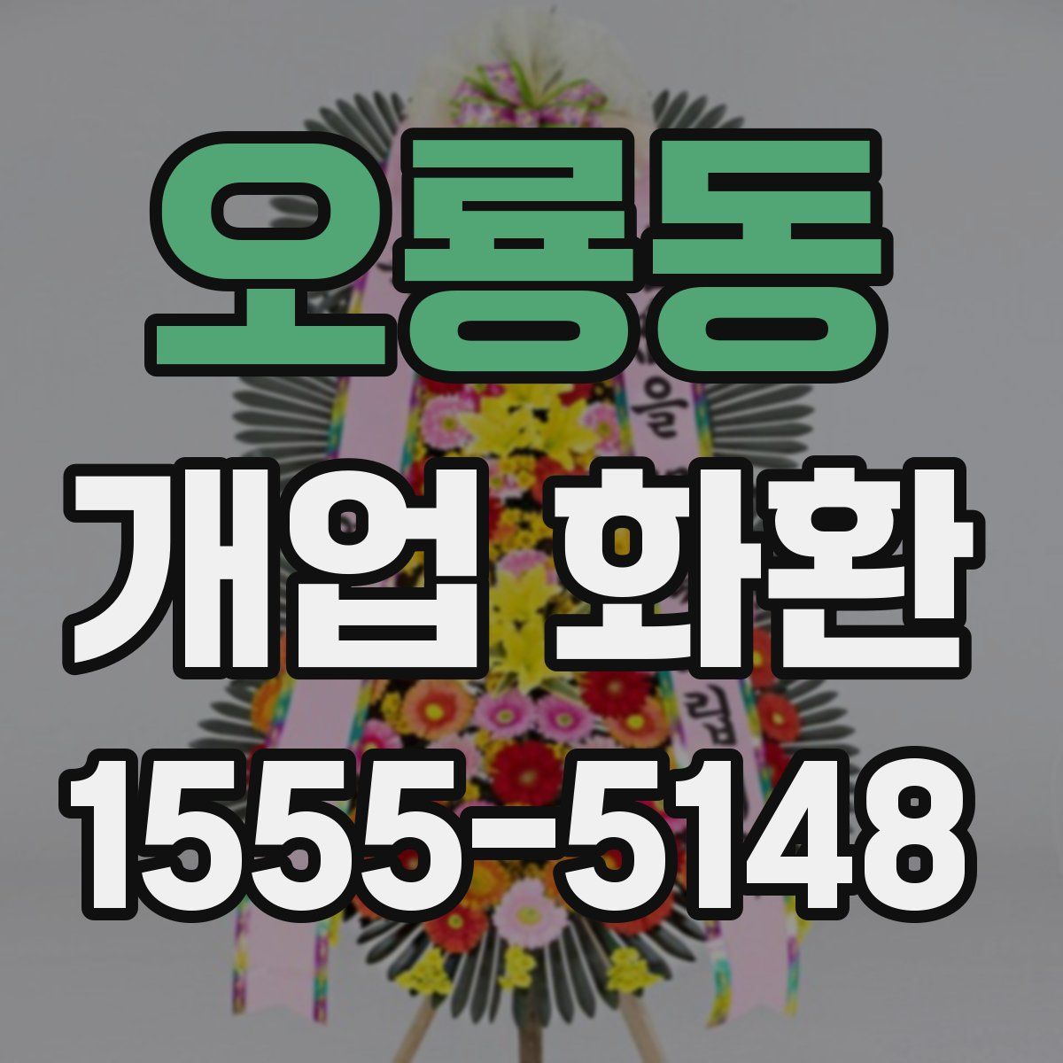 오룡동 개업 화환