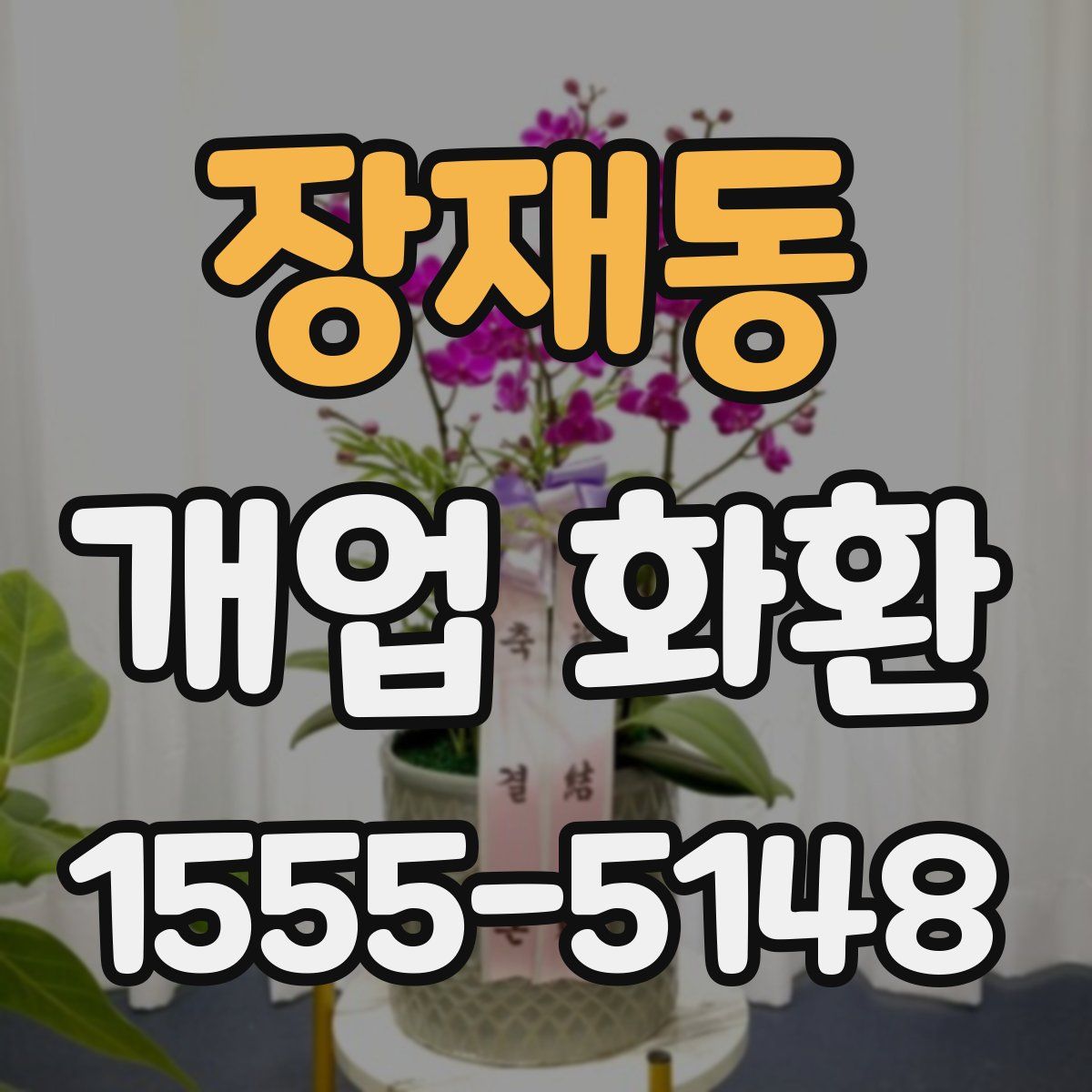장재동 개업 화환