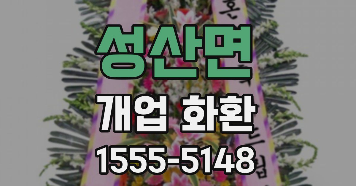 성산면 개업 화환
