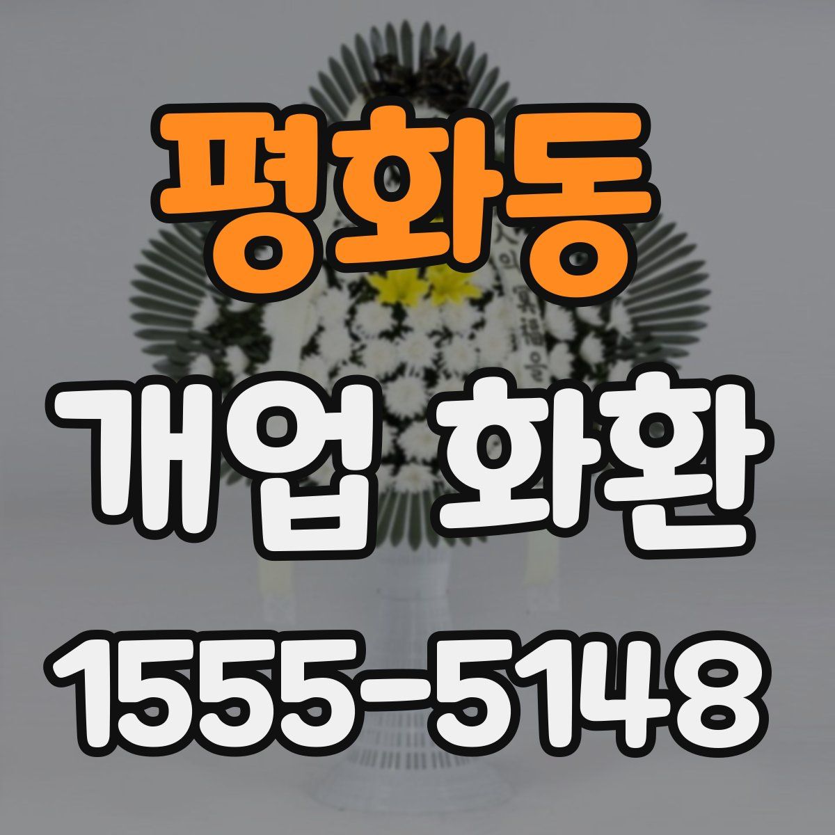평화동 개업 화환