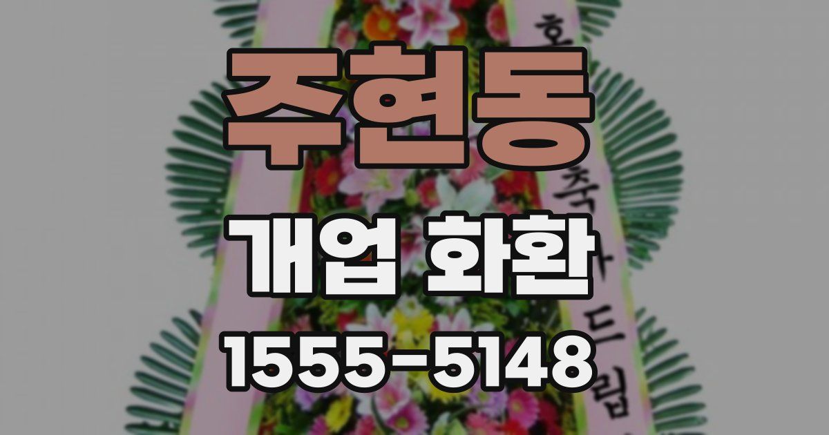 주현동 개업 화환