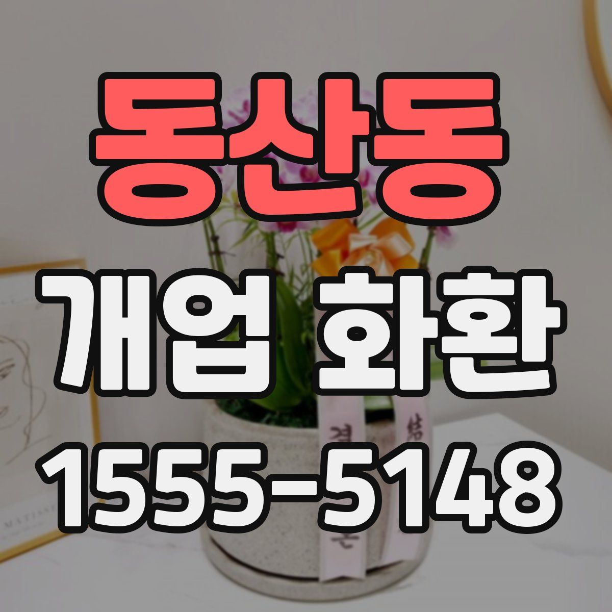 동산동 개업 화환