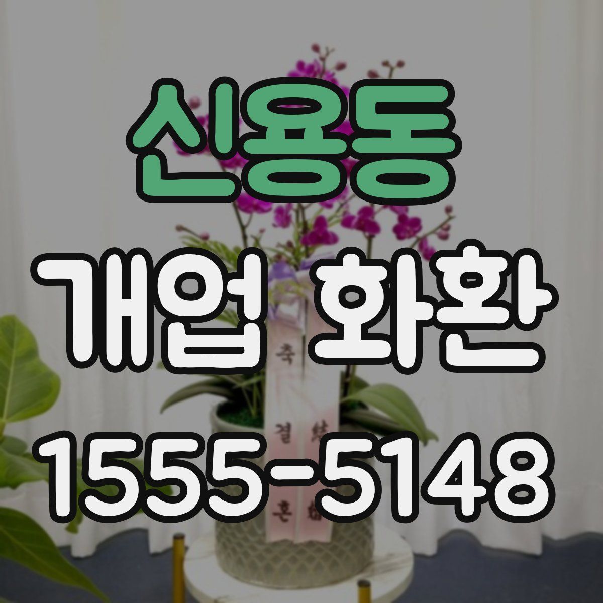 신용동 개업 화환