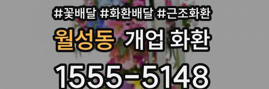 월성동 개업 화환