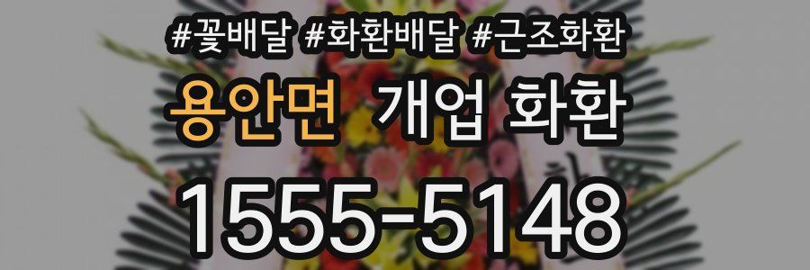 용안면 개업 화환