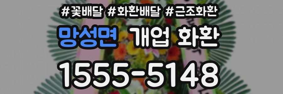 망성면 개업 화환