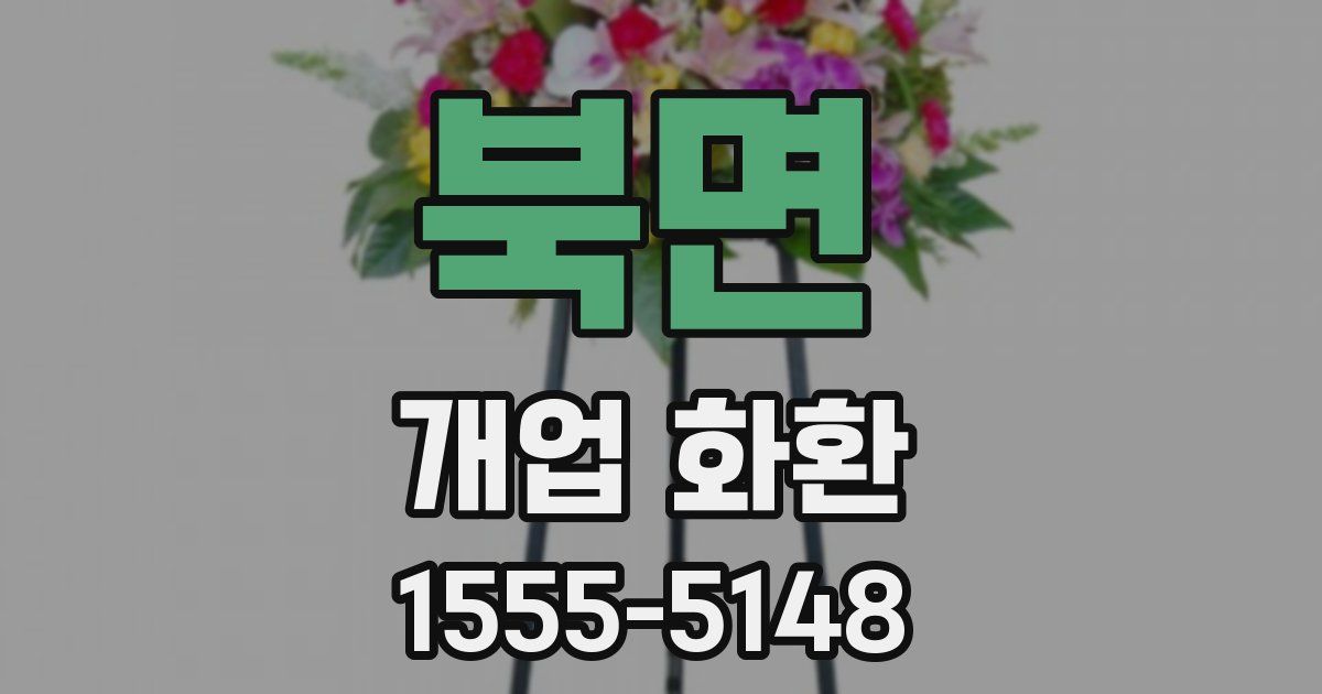 북면 개업 화환