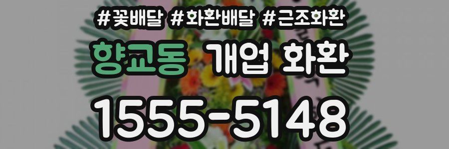 향교동 개업 화환