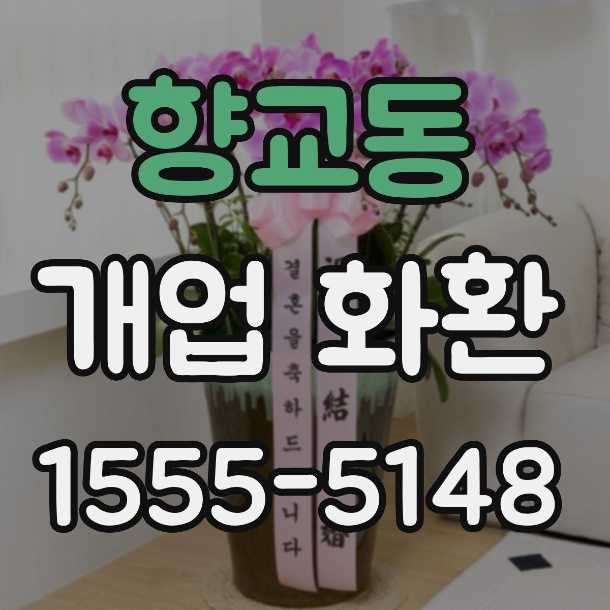 향교동 개업 화환
