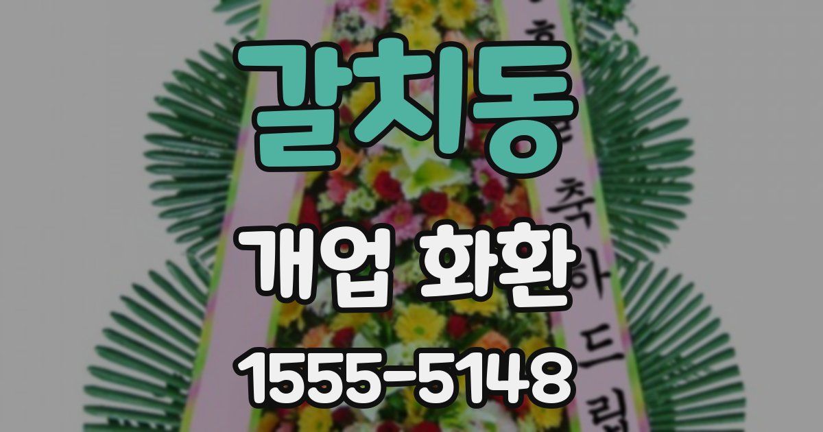 갈치동 개업 화환