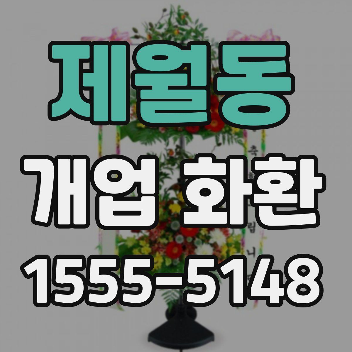 제월동 개업 화환