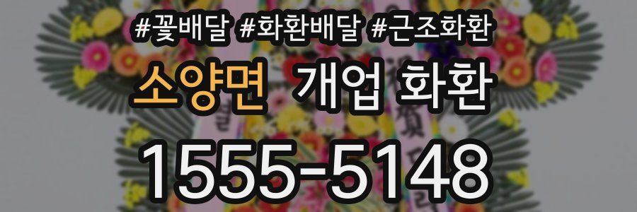 소양면 개업 화환