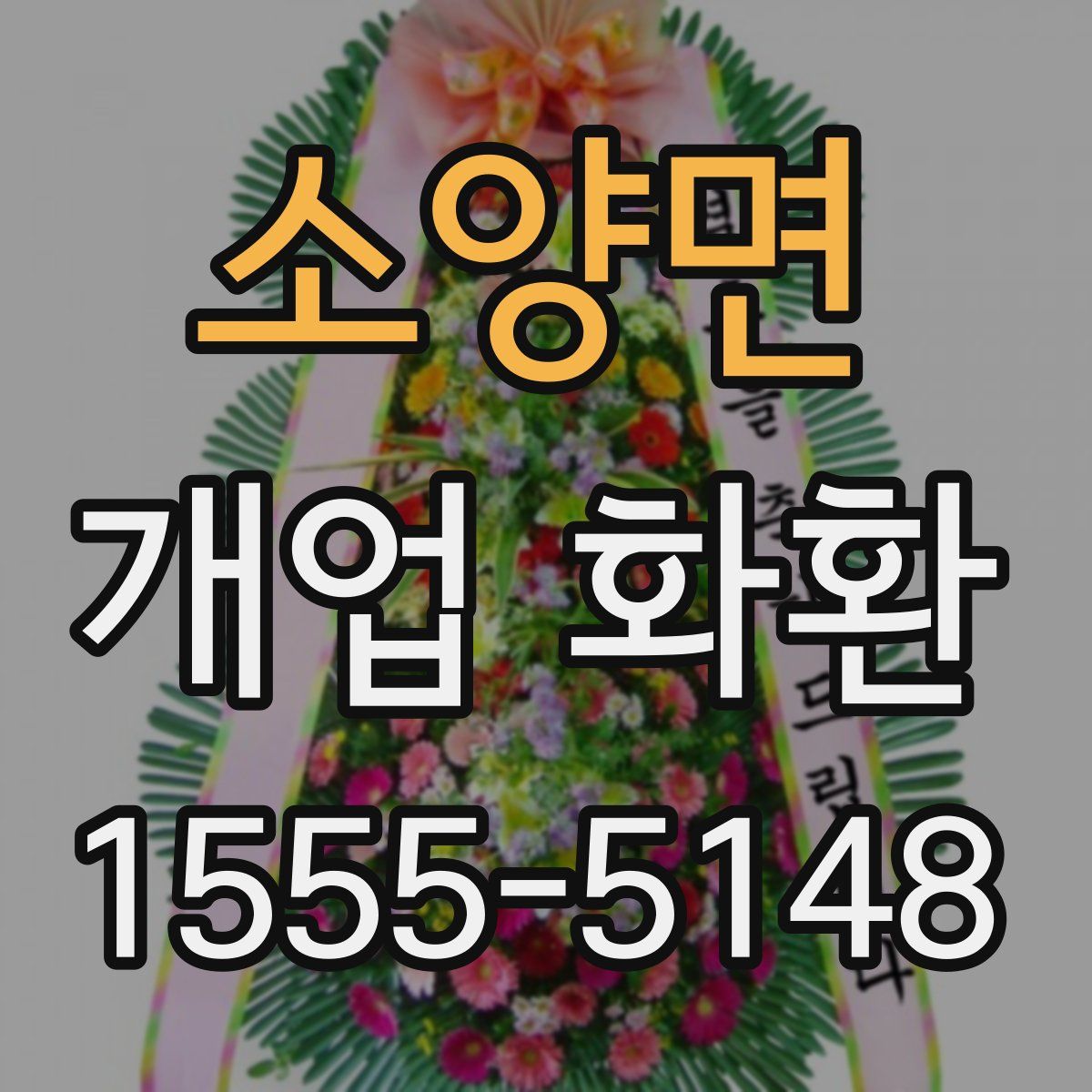 소양면 개업 화환