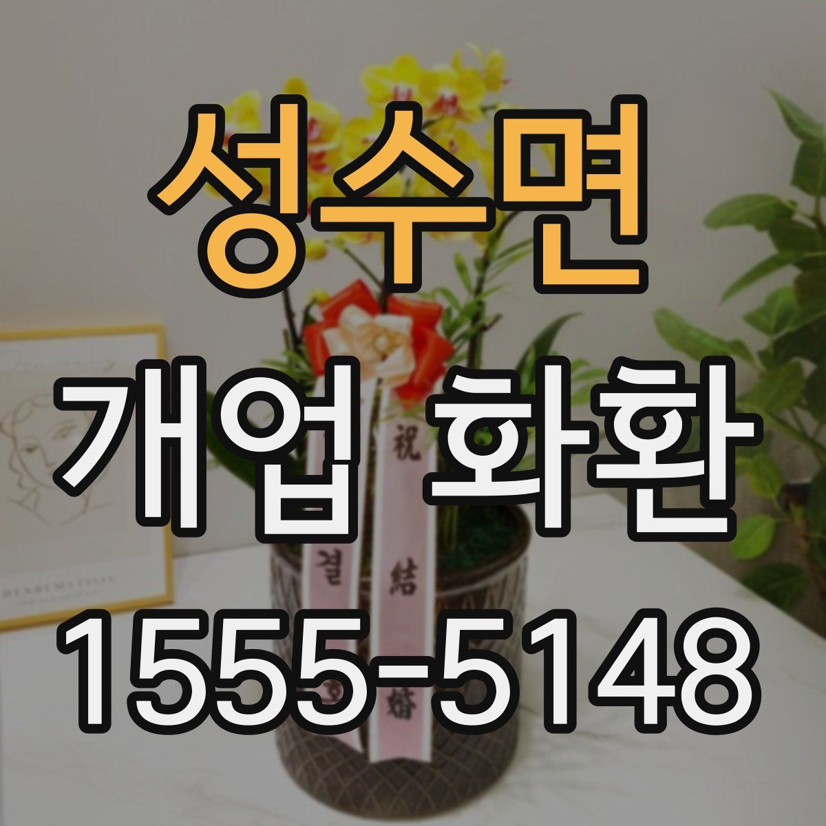 성수면 개업 화환
