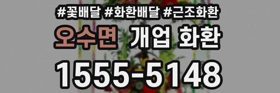 오수면 개업 화환