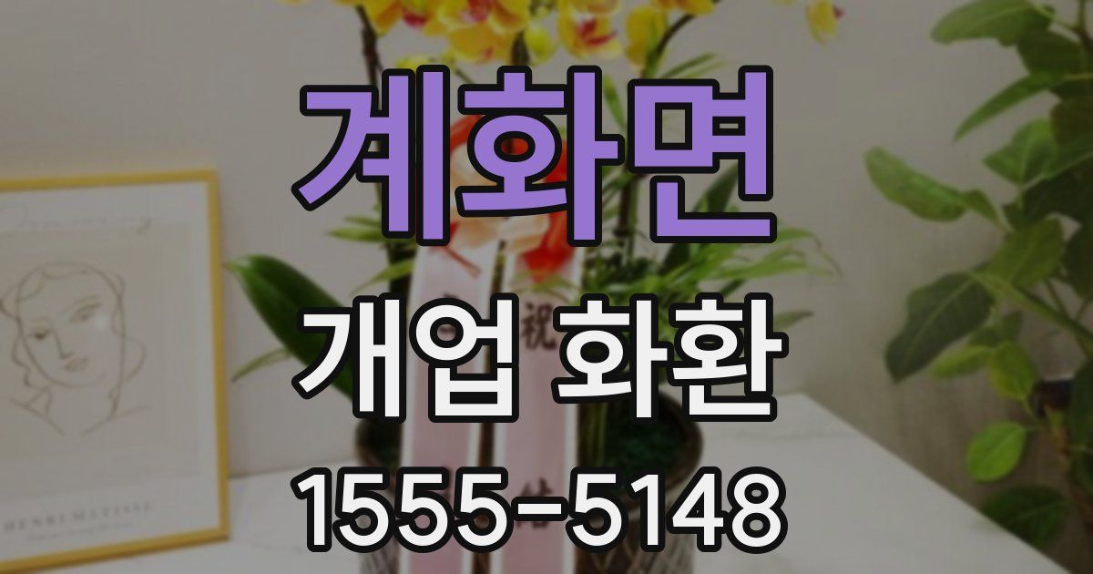 계화면 개업 화환
