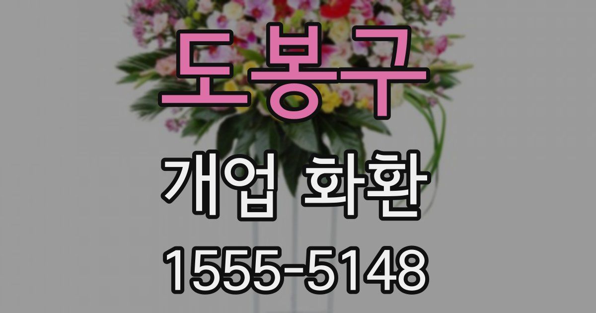 도봉구 개업 화환