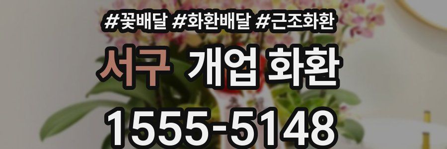 서구 개업 화환