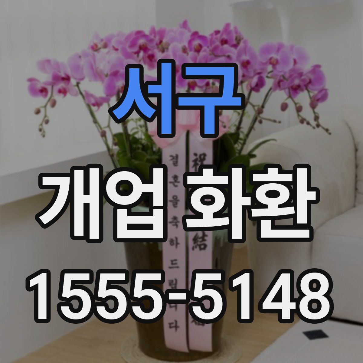 서구 개업 화환