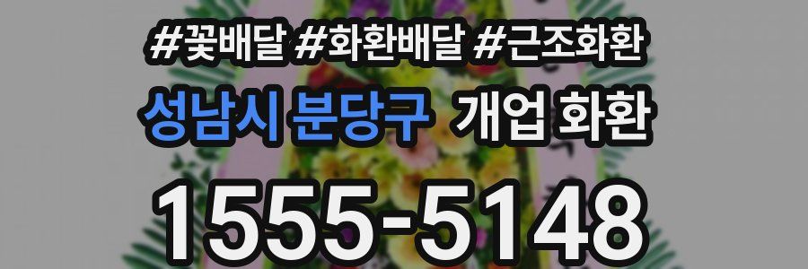 성남시 분당구 개업 화환