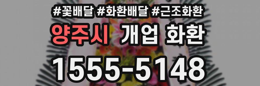 양주시 개업 화환