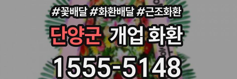 단양군 개업 화환