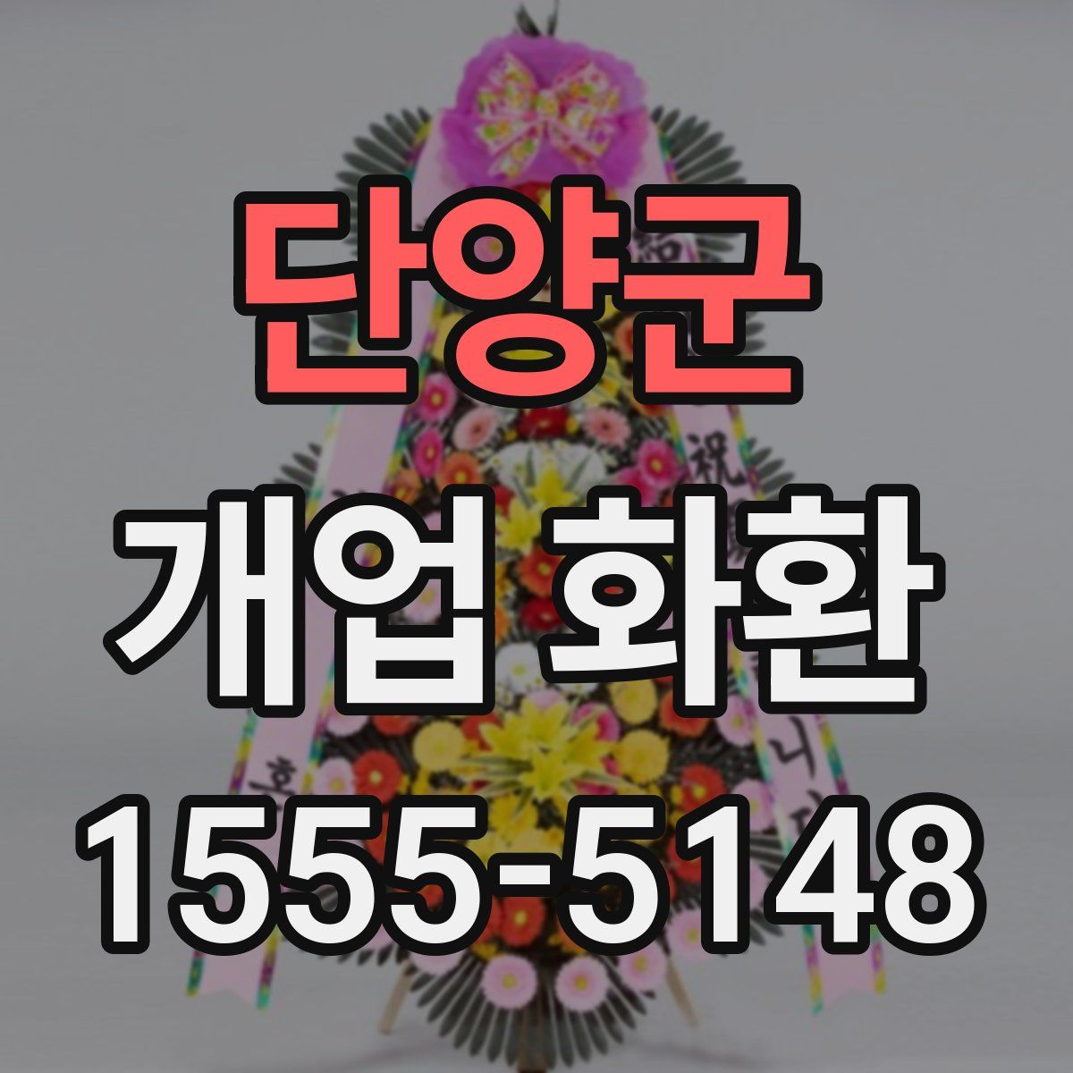 단양군 개업 화환