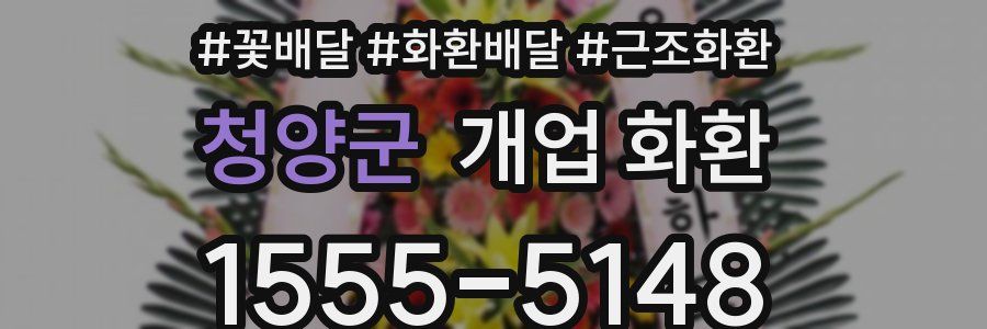 청양군 개업 화환