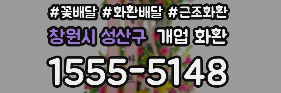 창원시 성산구 개업 화환