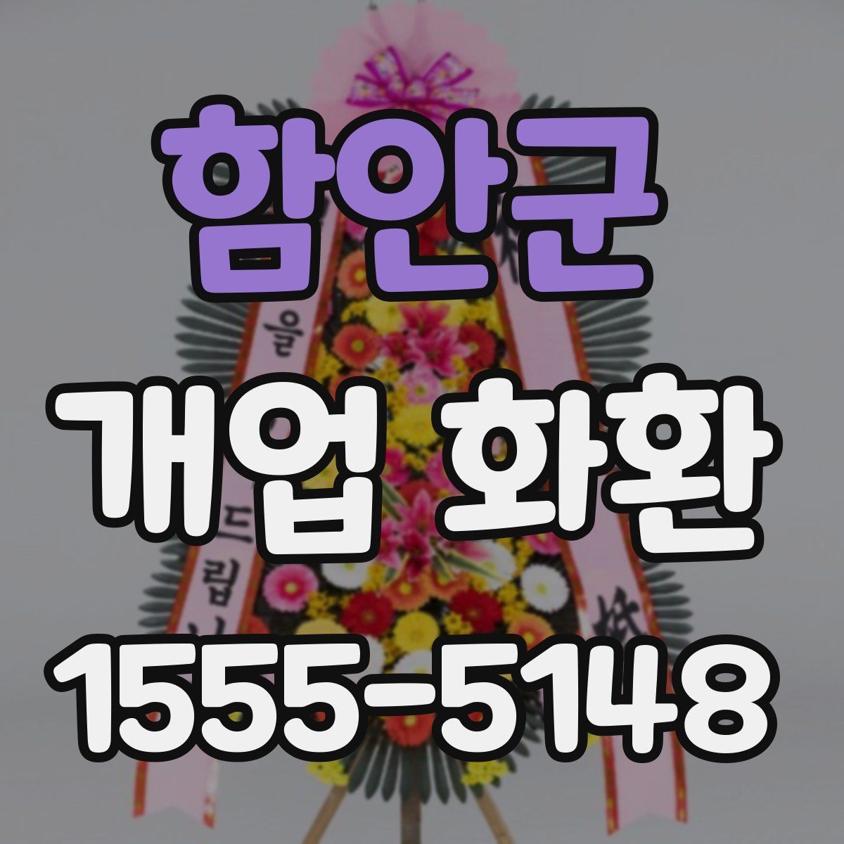 함안군 개업 화환