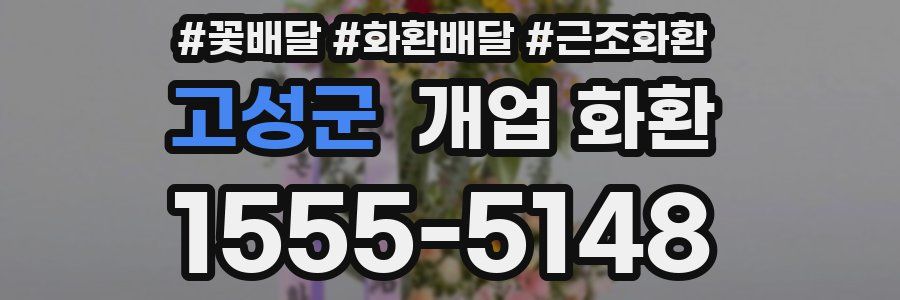 고성군 개업 화환