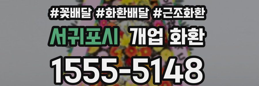 서귀포시 개업 화환