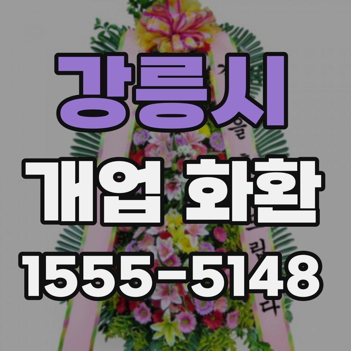 강릉시 개업 화환