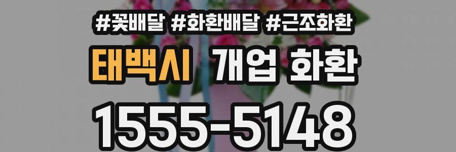 태백시 개업 화환